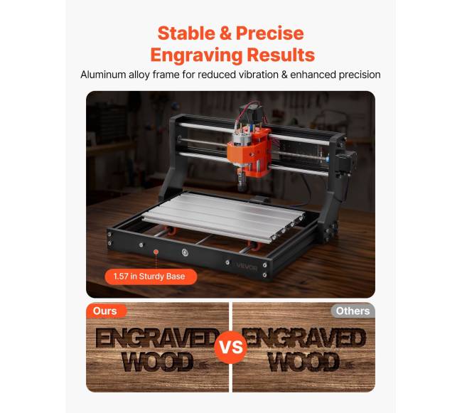 CNC routeris su 60 W veleno2