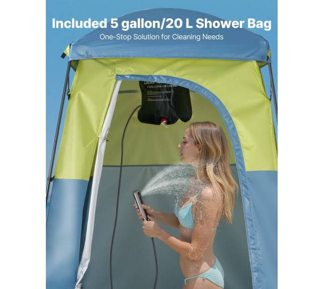 Stovyklos dušo palapinė su priedais4