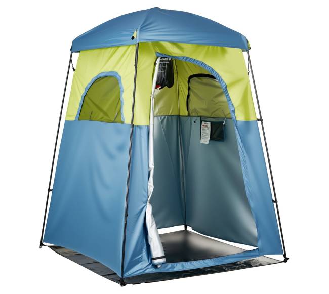 Stovyklos dušo palapinė su priedais9