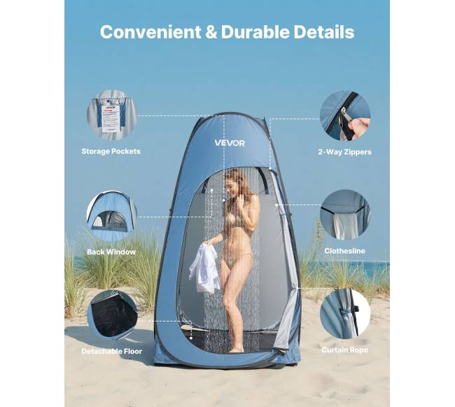 Nešiojama dušo palapinė stovyklavimui4