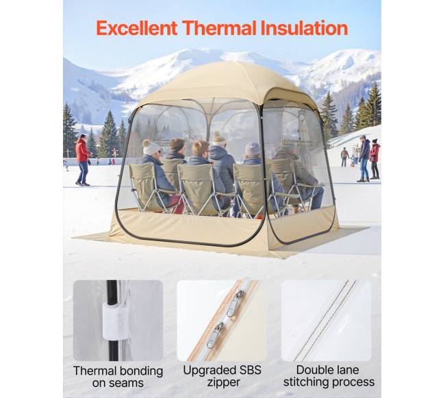 Išskleidžiama sportinė palapinė, skaidri kupolas4