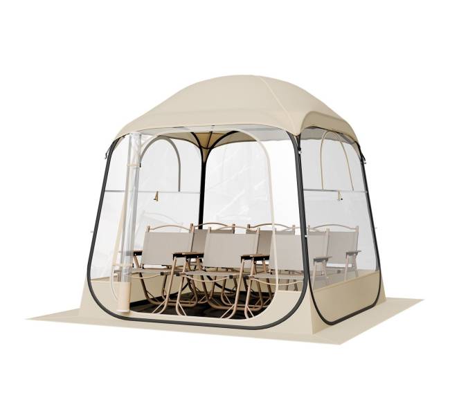 Išskleidžiama sportinė palapinė, skaidri kupolas8