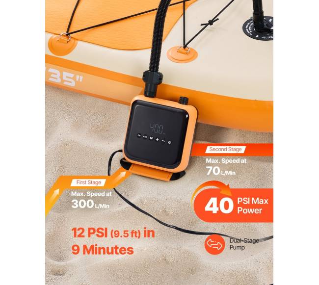 Irklentės pompa 40PSI pripučiamiems valčiai1