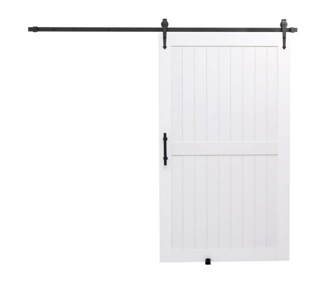 Stumdomos durys su furnitūra 1219x2134mm MDF PVC0