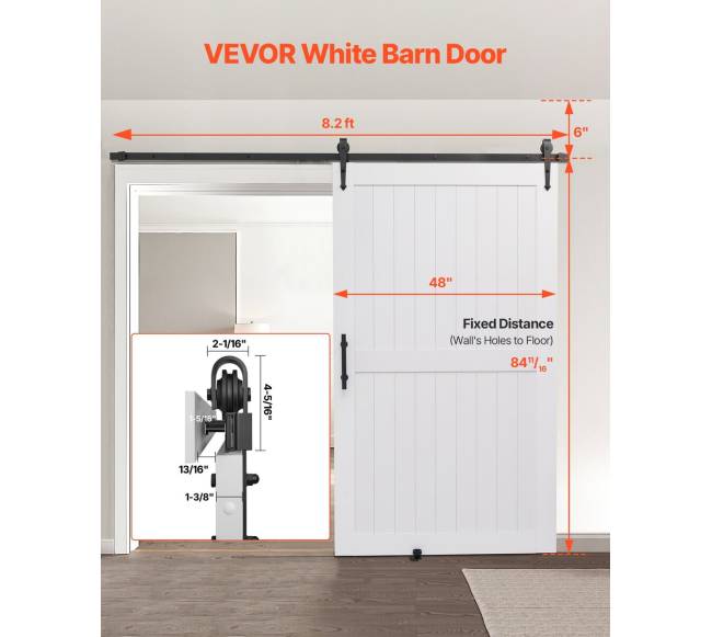 Stumdomos durys su furnitūra 1219x2134mm MDF PVC1