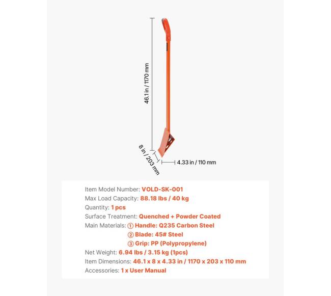 Šiferio kirtiklis su D formos rankena6