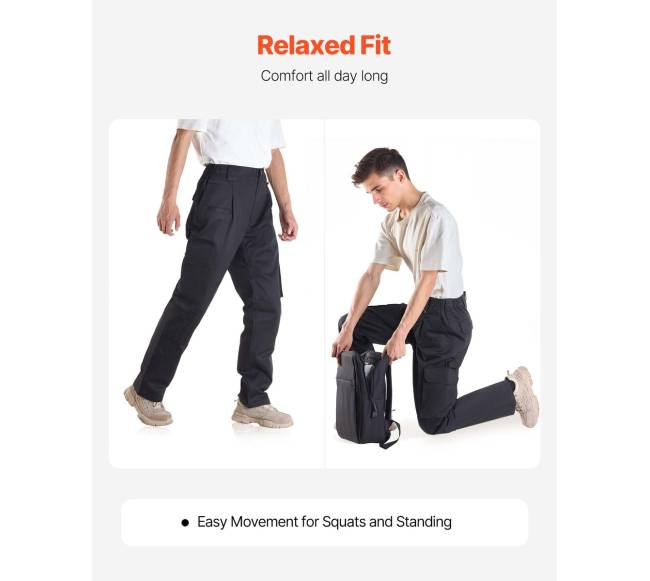 Apsauginės kelnės su daug kišenių vyrams2