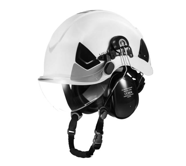 Saugos šalmų ABS su ausinėmis ir vizoriumi8