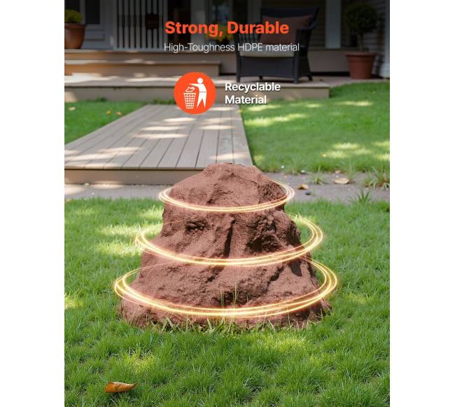 Dirbtinis akmuo sodui, rudas, mažas2