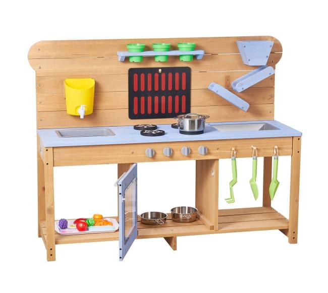 Vaikiškas lauko medinis purvo virtuvė8