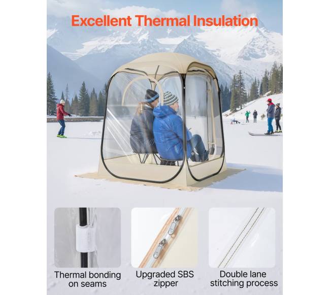 Iššokantis skaidrus kupolo palapinė4