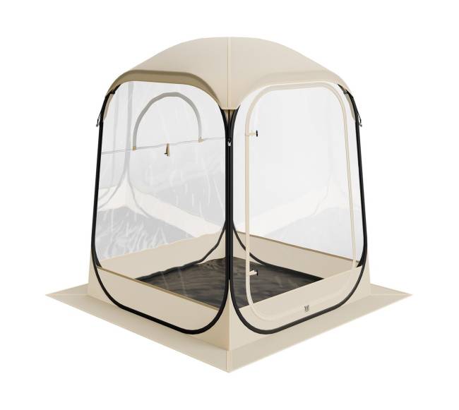 Iššokantis skaidrus kupolo palapinė9