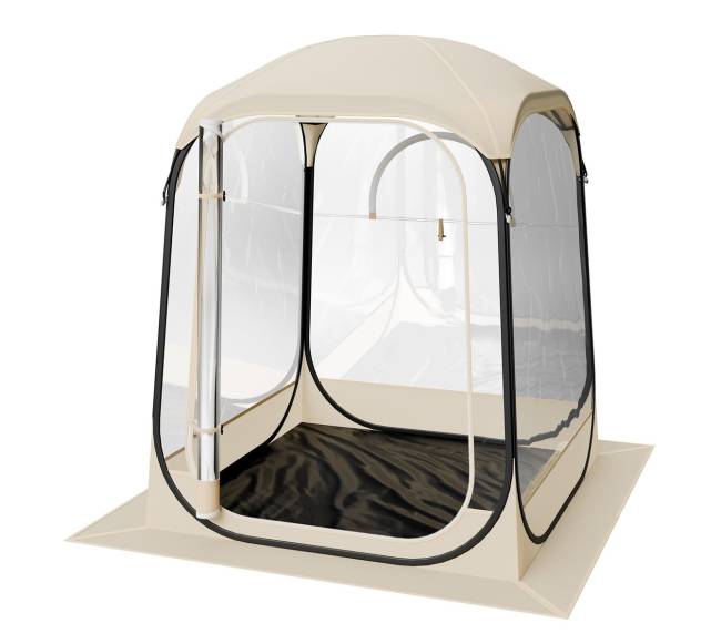 Iššokantis skaidrus kupolo palapinė10