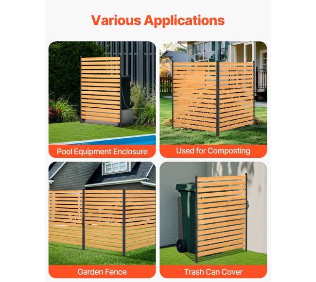 Medinė privatumo tvora sode5