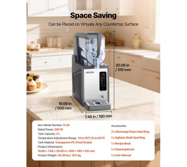 Šaldiklių aparatas namams, 4L be ledo6