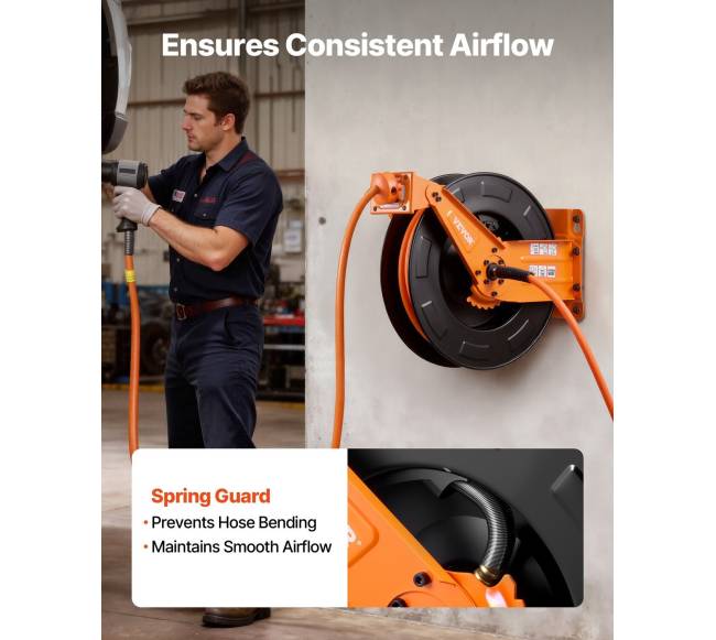 Ištraukiamas oro žarnos būgnas 15m 300 PSI5