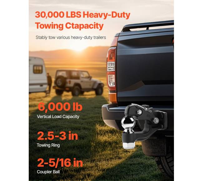 Pintelio kablys su rutuliu 2-3" žiedui 13 tonų1