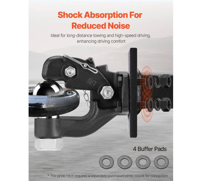 Pintelio kablys su rutuliu 2-3" žiedui 13 tonų5