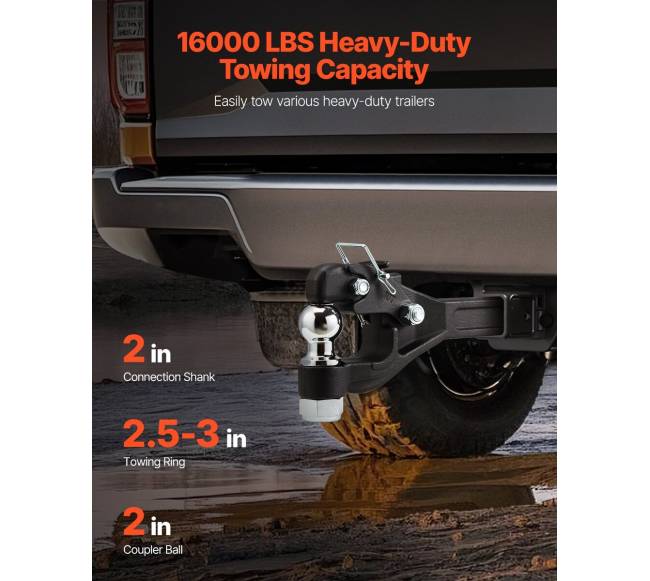 Pintle jungtis su 5-7,6 cm žiedo kabliu 7256 kg1