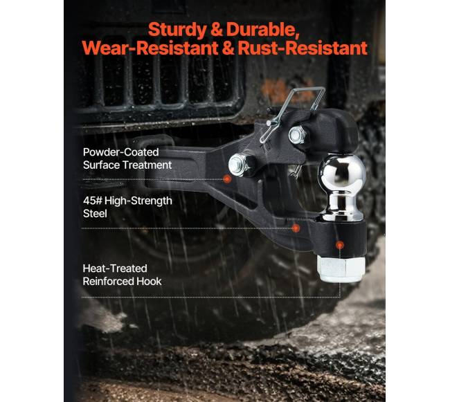 Pintle jungtis su 5-7,6 cm žiedo kabliu 7256 kg2