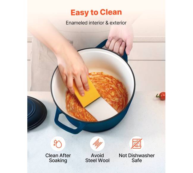 Emaliuotas ketaus puodas 5.7L su dangčiu4