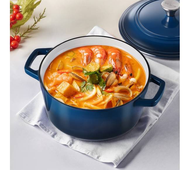 Emaliuotas ketaus puodas 5.7L su dangčiu7