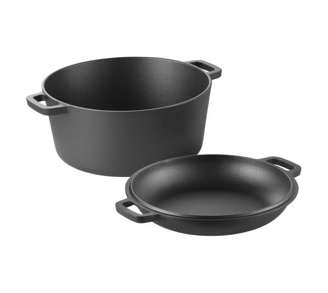 ketaus puodas su keptuvės dangčiu 4,7 l0