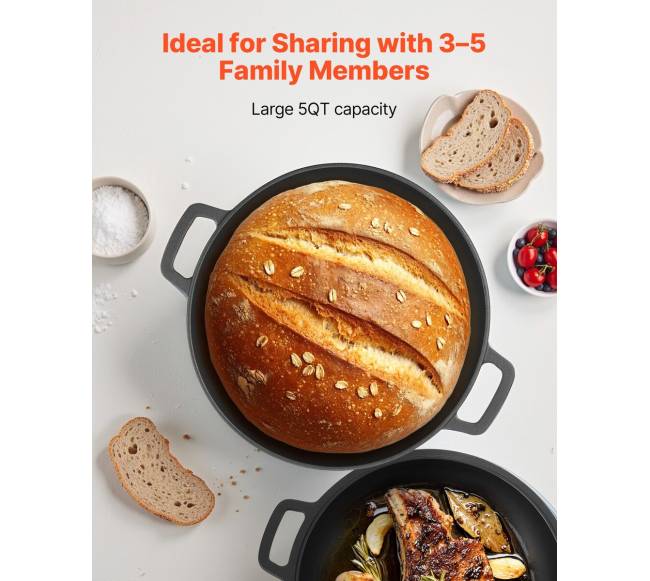 ketaus puodas su keptuvės dangčiu 4,7 l1