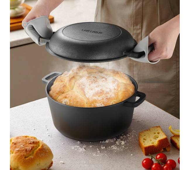 ketaus puodas su keptuvės dangčiu 4,7 l7