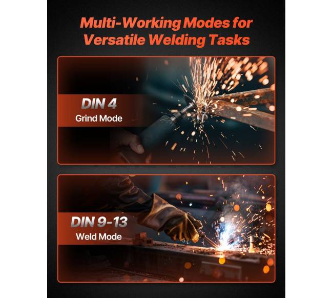 Automatiškai tamsėjantis suvirinimo šalmas su saulės energija5