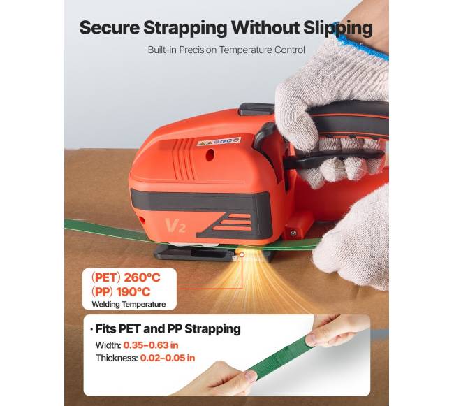 Elektrinė juostavimo mašina, 2 x 4000 mAh baterijos2