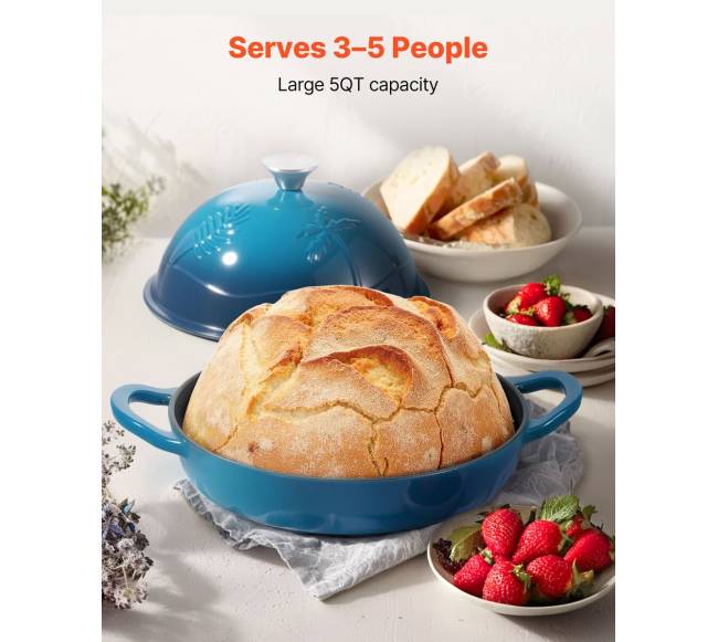 Emaliuotas ketaus troškinimo puodas 4.7L1