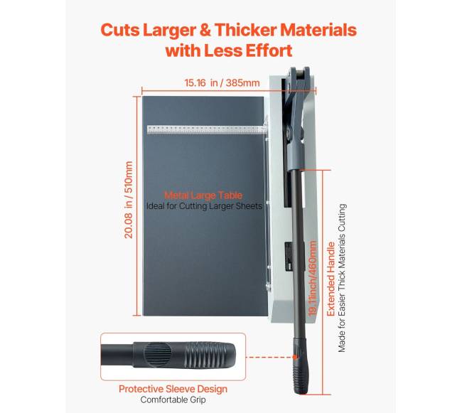 305 mm guoliotinė rankinė metalo kirpimo žirklė4