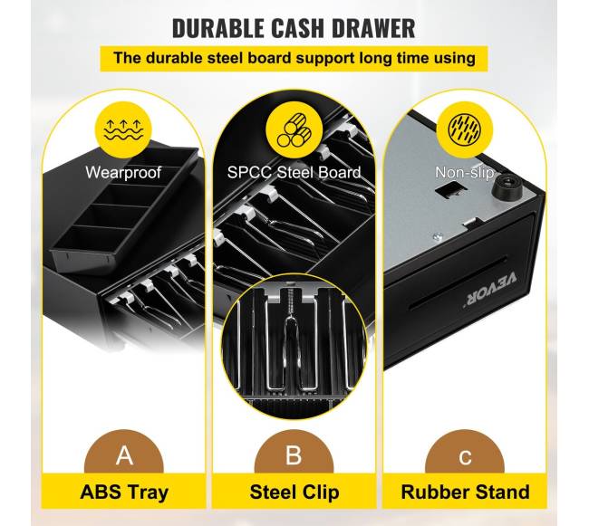 Kasos stalčius su 4 banknotų ir 5 monetų skyreliais2