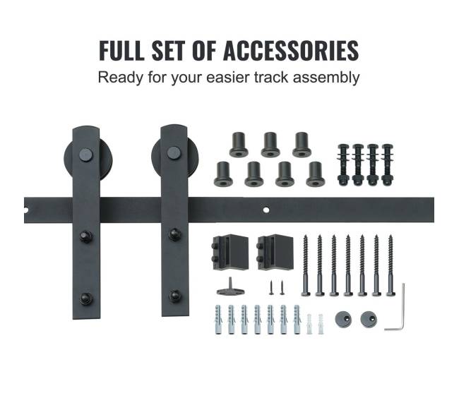 2,44 m stumdomų durų furnitūros komplektas3