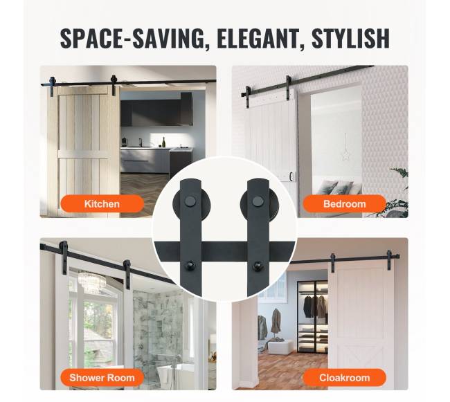 2,44 m stumdomų durų furnitūros komplektas5