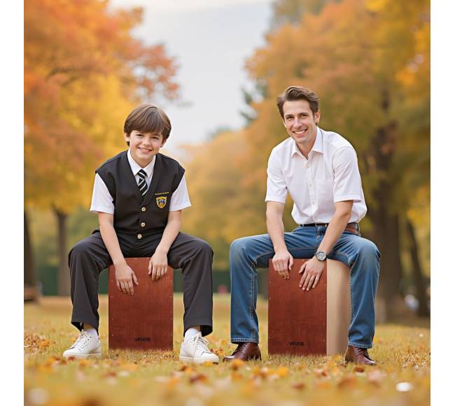 Didelis klevo medienos cajon būgnas su stygomis7