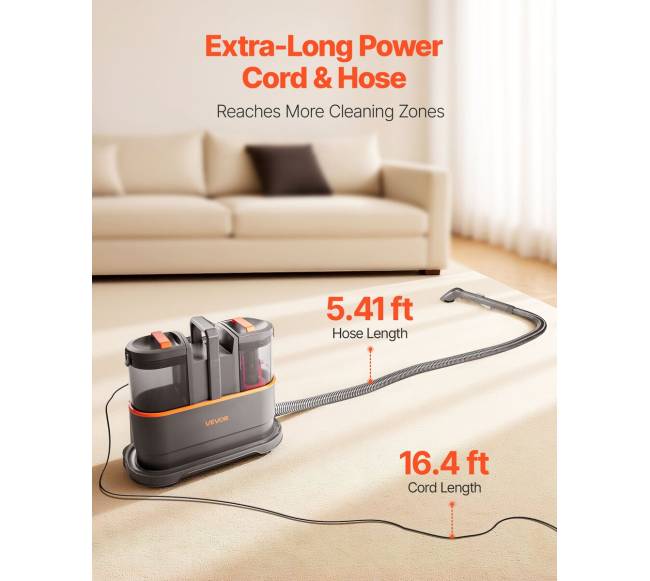 Nešiojamas kilimų valytuvas 11.5 KPa2