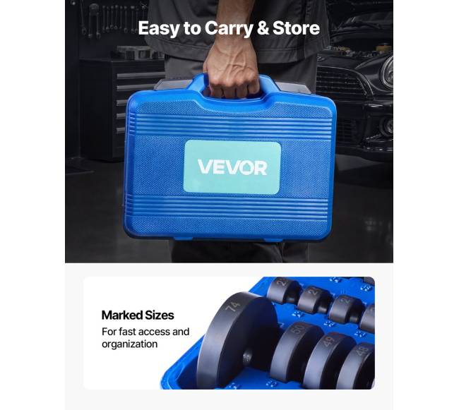 Guolių presavimo rinkinys 52+14 dalys5