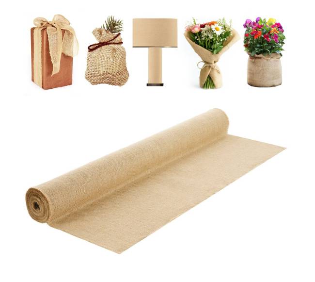 Augalų ir amatų sizalio medžiagos rulonas0