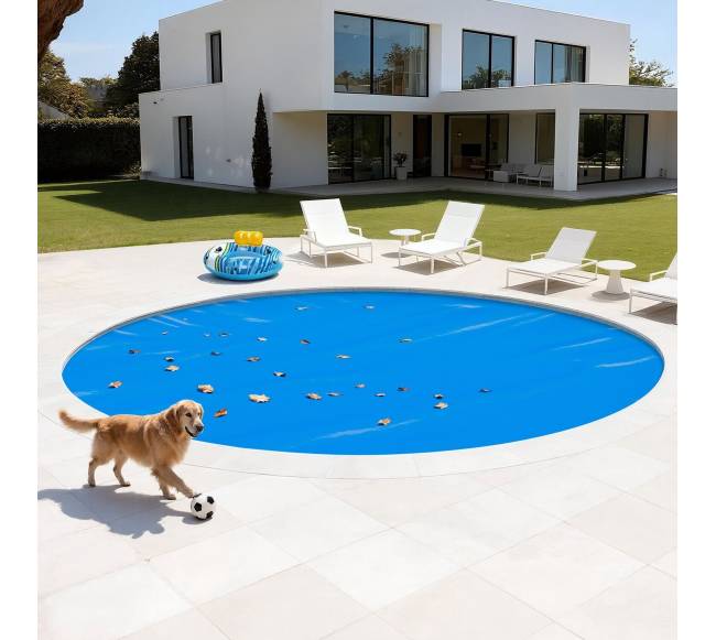 Apvalus 7.32 m saulės baseino uždangalas7