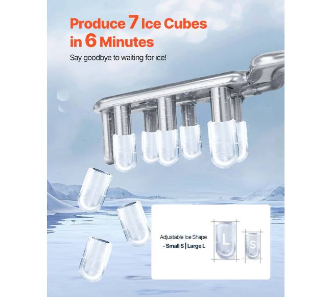 Kompaktiška ledo gaminimo mašina namams ar biurui2