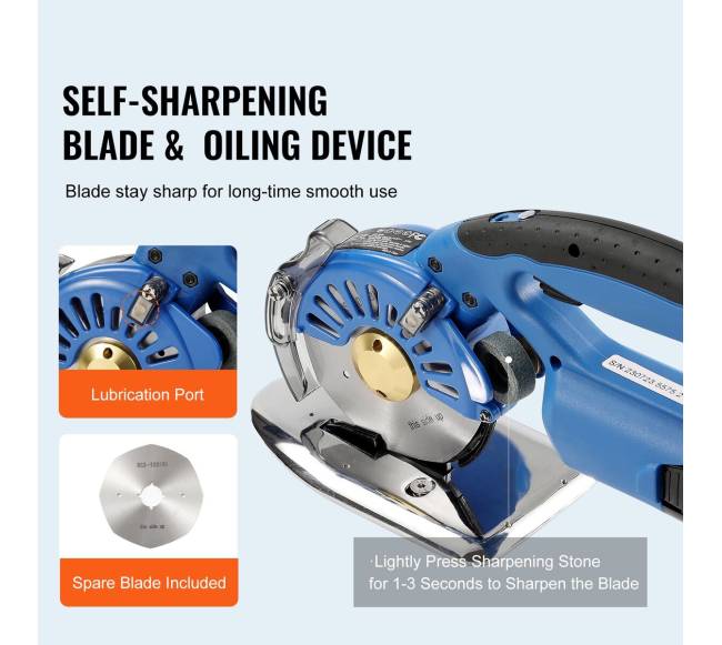 Belaidis audinio pjaustytuvas su 5 greičiais3