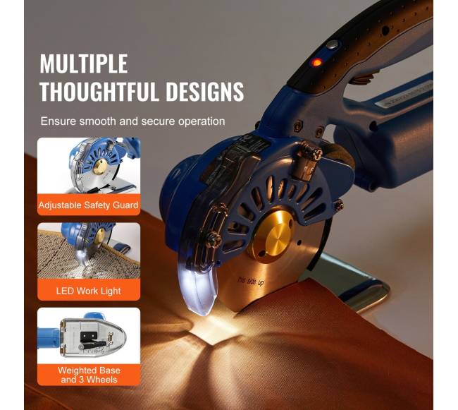 Belaidis audinio pjaustytuvas su 5 greičiais4