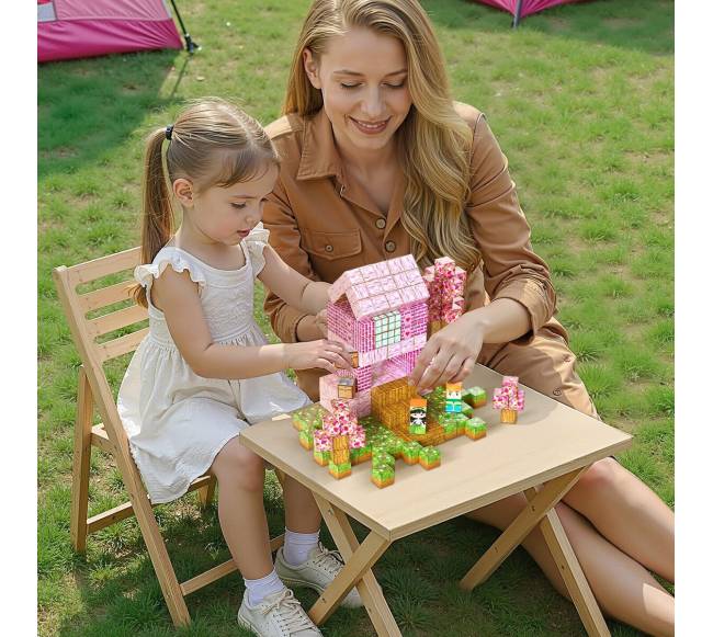 Magnetiniai blokeliai 100 vnt. pilies rinkinys7