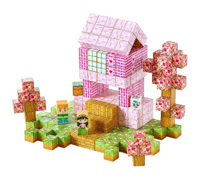 Magnetiniai blokeliai 100 vnt. pilies rinkinys8