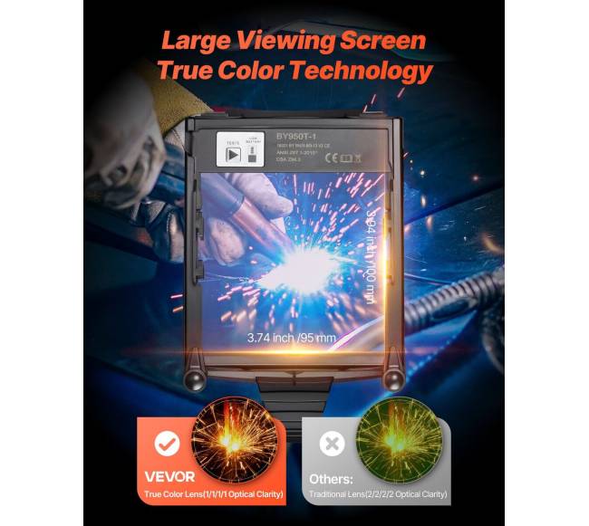 Suvirinimo šalmas su automatinio tamsėjimo funkcija1