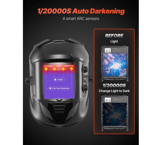 Suvirinimo šalmas su automatinio tamsėjimo funkcija2