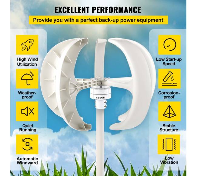 400W vertikalios ašies vėjo turbinų generatorius4