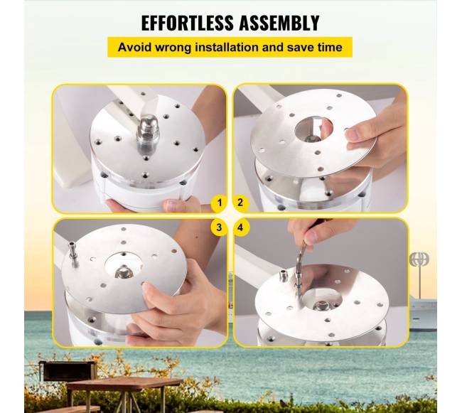 400W vertikalios ašies vėjo turbinų generatorius5